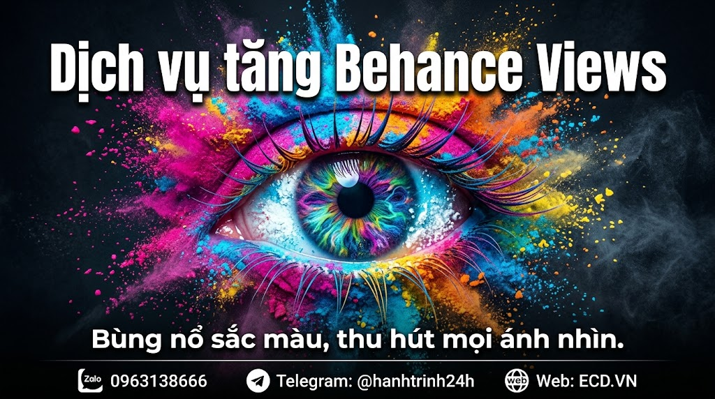 tăng behance views giá rẻ cho creative