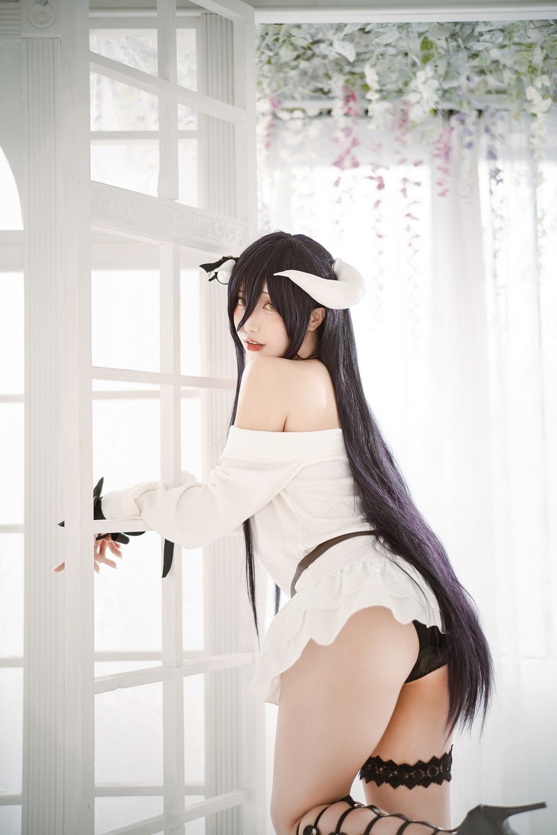 切切Celia 雅儿贝德 Albedo Cosplay Overlord 写真 39P插图9