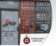 3 Guys Locksmith28648 S. Dixie HwyHomestead FL, 33033(305) 907-7