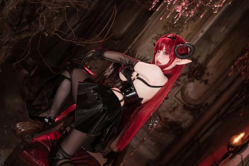 切切Celia 兴登堡 Hindenburg Cosplay Azur Lane 写真 38P插图5