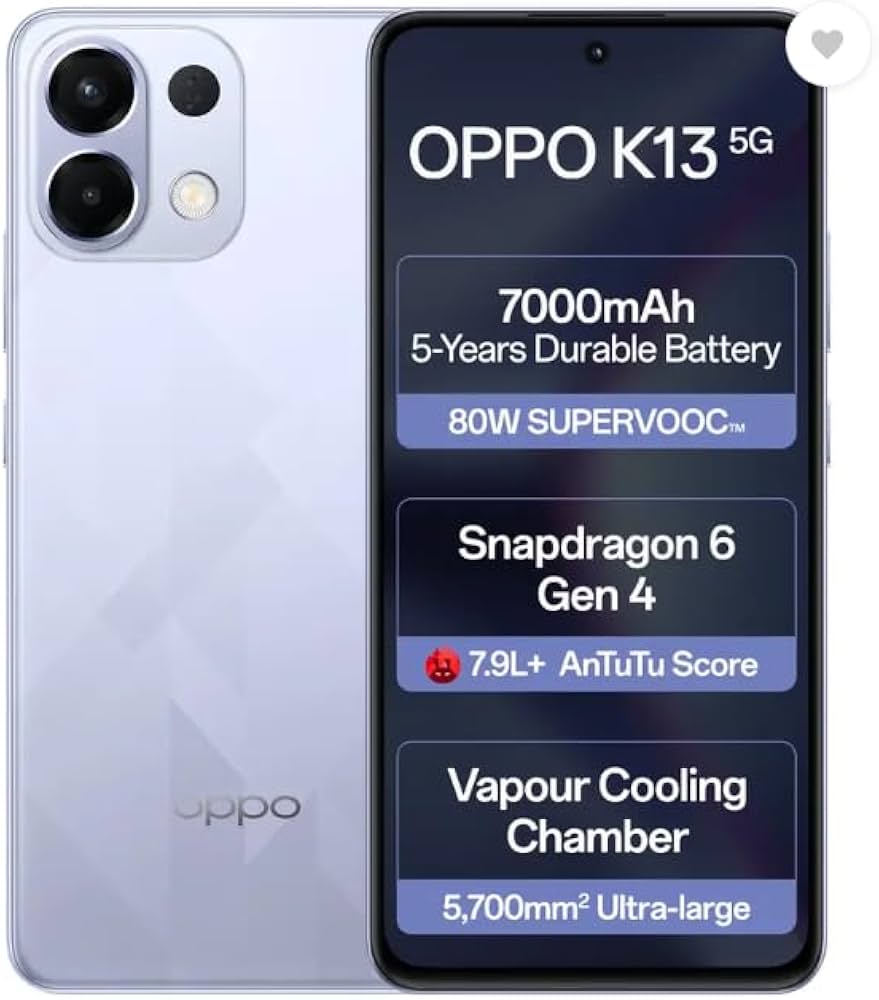 Best battery phone under 20000 OPPO K13 5G