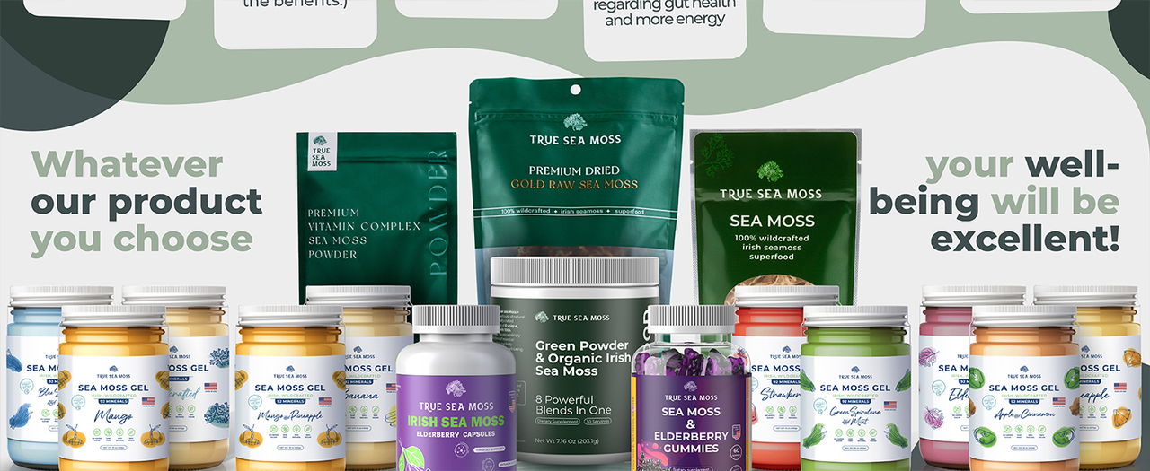 Wildcrafted Irish Sea Moss Gel Antioxidant Supports Thyroid & Digestion | Unflavored ORIGINAL