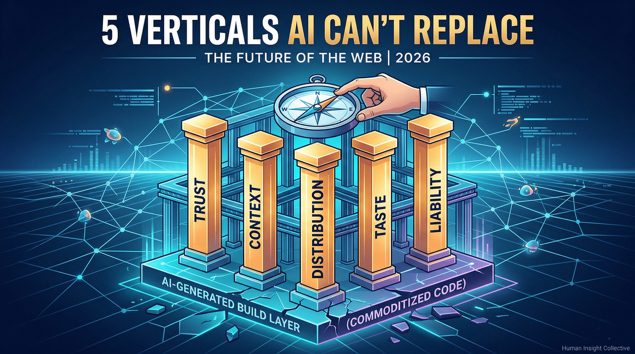 5 Verticals AI Can’t Replace: The Future of the Web in 2026