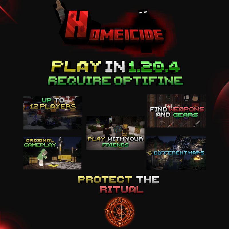 HOMEICIDE - Enhanced Murder Mystery Minecraft Map
