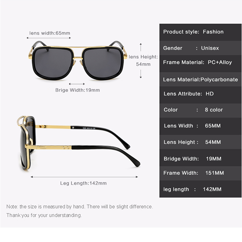 Square Sunglasses Oversized Fashion Designer Celebrity Men Square Sunglasses Oversized Fashion Designer Celebrity Men