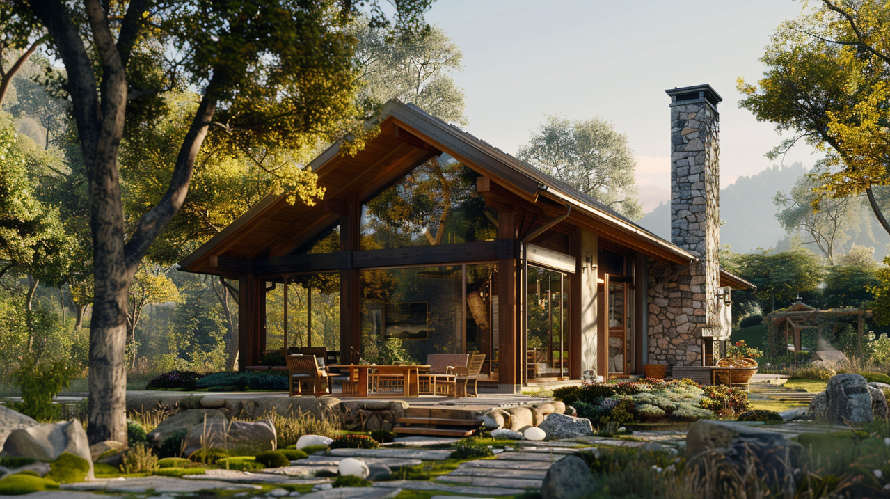Another view of a modern residential house