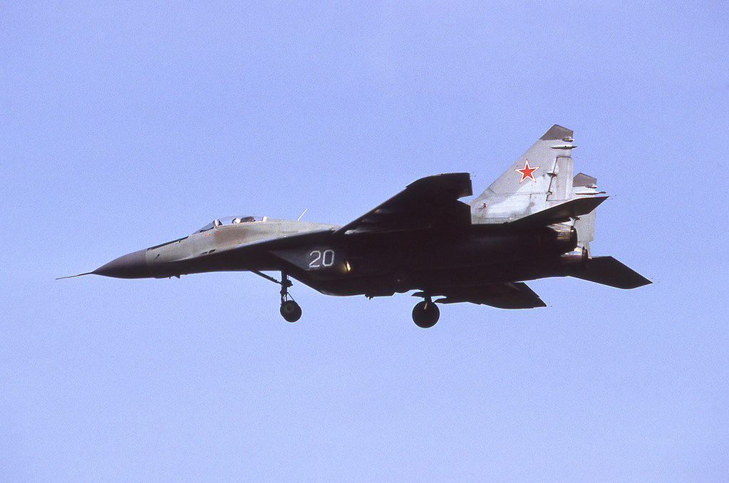 33. IAP, MiG-29, 20 white_ [Wittstock 8.92] wo 16.09.92 - The only russian plane lost (near Parchim)