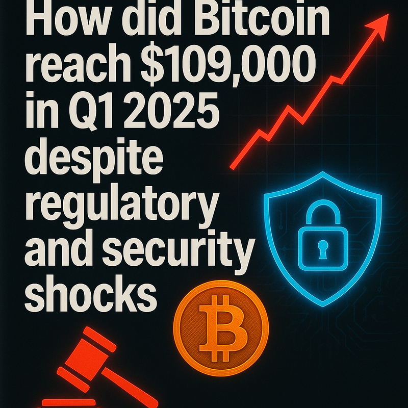 How did Bitcoin reach $109,000 in Q1 2025 despite regulatory and security shocks