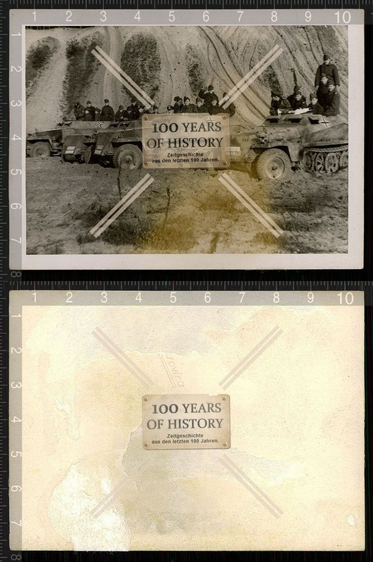 Orig. Foto Halbkette Spähwagen SdKFZ German