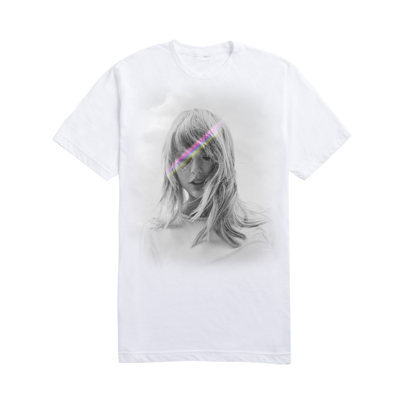 003 Monochrome Album Cover Tee with Color Detail Shot 1 — Postimages