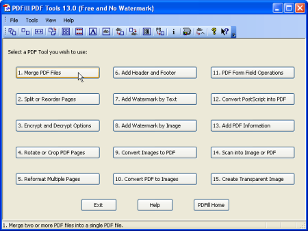 PDFill PDF Tools Free 15.0 Build 2