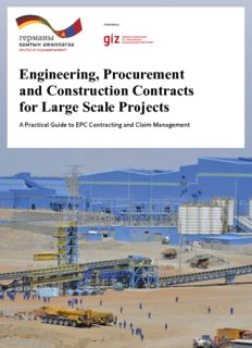 Download Engineering, Procurement and Construction Contracts for Large Scale Projects PDF or Ebook ePub For Free with Find Popular Books 