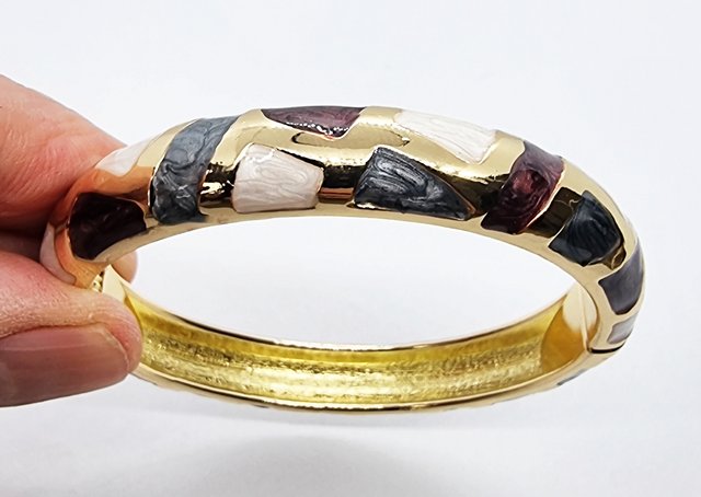 Bracciale Regolabile In Lega, Colore Argento/oro - Gioiello Semplice Ed Elegante Per Donna - 2