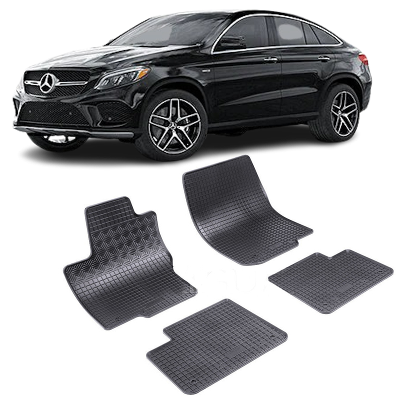 Set 4 covorase Mercedes Gle Coupe 2015-2015, din cauciuc 100%, compatibile cu autoturismul MERCEDES GLE