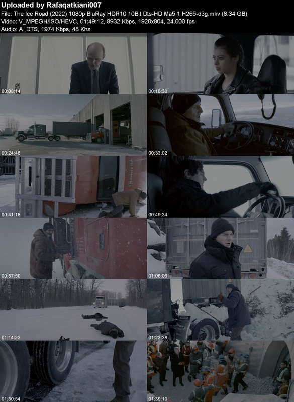 The Ice Road (2022) 1080p BluRay HDR10 10Bit Dts-HD Ma5 1 H265-d3g