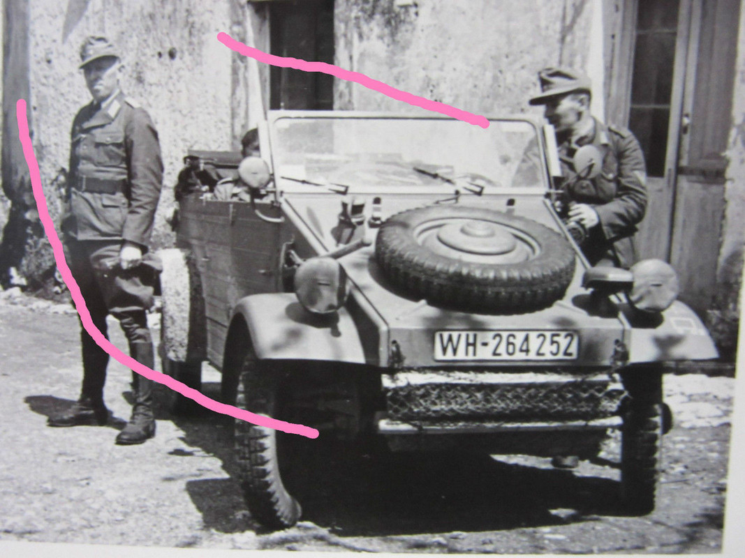 VW-Kübelwagen Typ 82 Kennzeichen Nummernschild K
