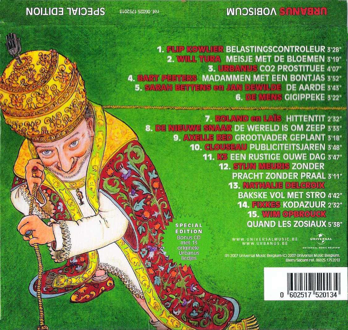 Urbanus Vobiscum (Special Edition) (2007) Back
