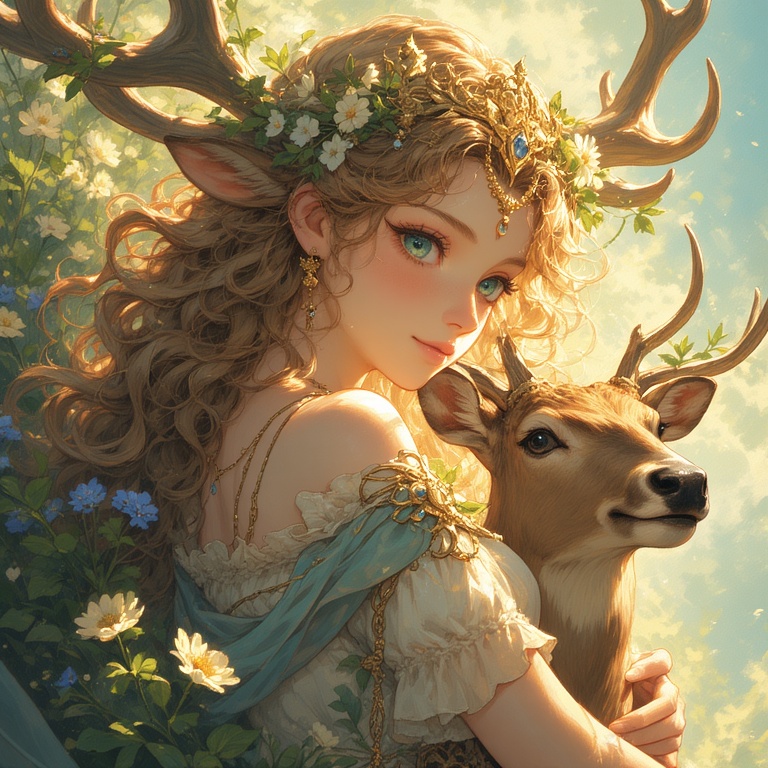 Goddess-Diana-with-a-Stag-waif-4