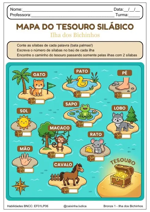 Mapa do Tesouro Silábico - Página 2