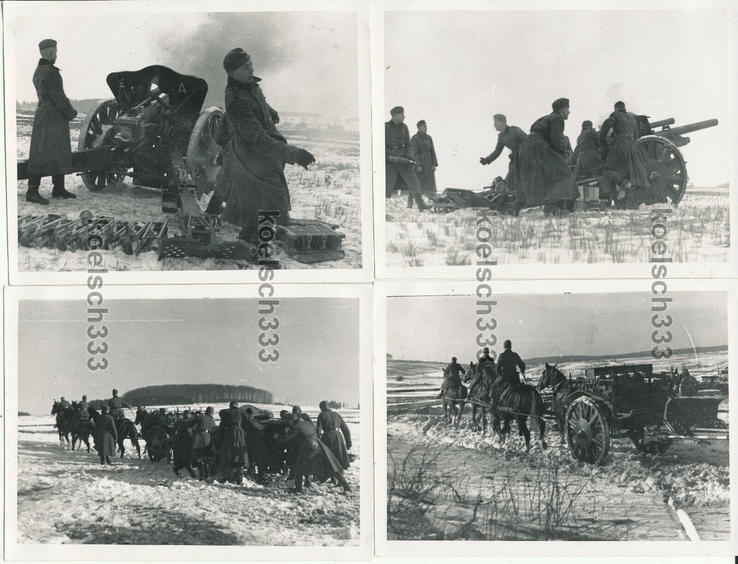 4 Fotos Artillerie Reg. 15 TrÜbPl Schwarzenborn Feldhaubitze feuert ! Protze