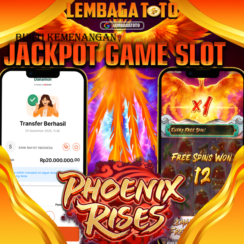 BUKTI JACKPOT 21 SEPTEMBER LEMBAGATOTO PHOENIX RISES  Rp.20.000.000,- LUNAS