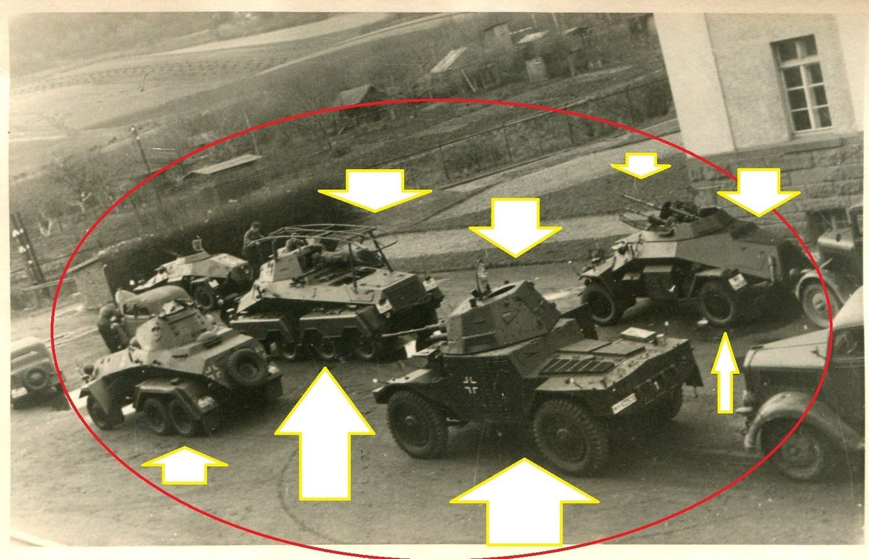 2 WK Foto 4 rad 6 Rad 8 Rad Funk Panzer Spähwage