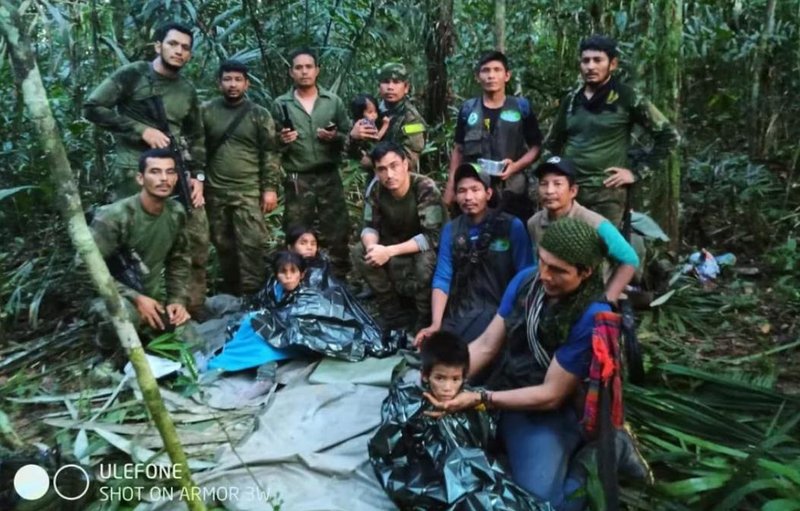 Milagro en la selva colombiana: Encuentran con vida a los 4 niños perdidos en la selva desde hace 40 días Ninos-selva