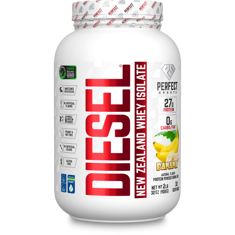 Diesel 100% New Zealand Whey Isolate  Banana 2Lb