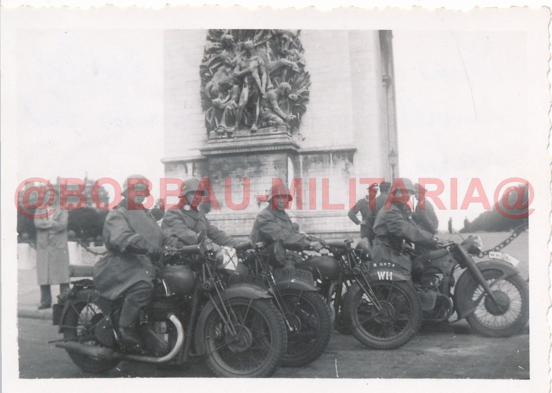 Belgien Frankreich 1940 Wehrmacht Kradschützen belgische Beute Motorräder