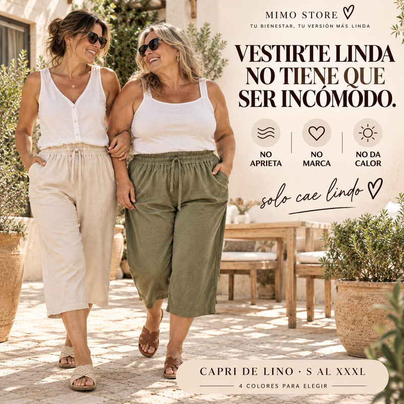 Combo capri lino tote bag MIMO