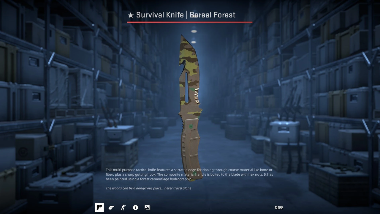Survival Knife Boreal Forest