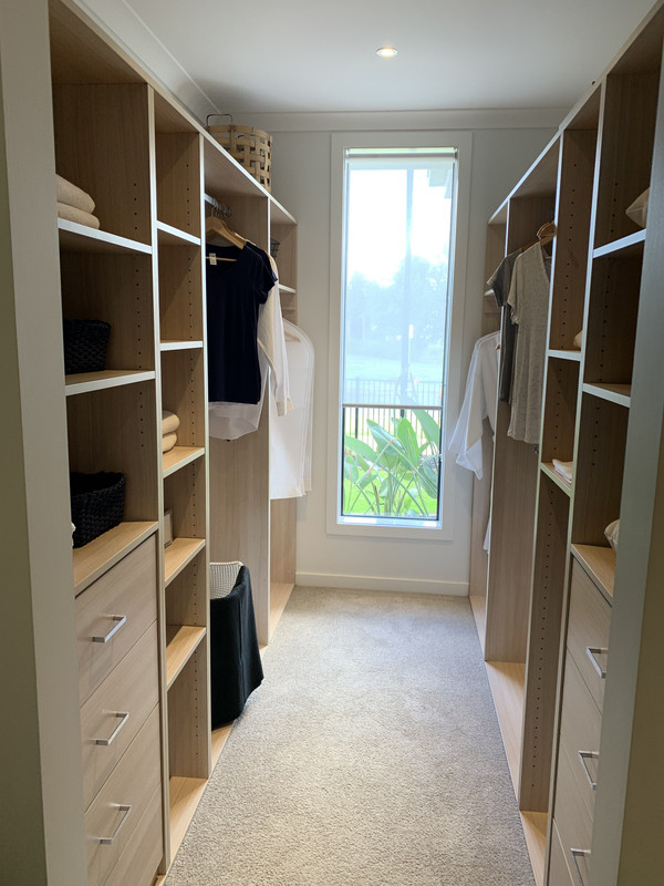 Light wood walk-in closet, Sherman Oaks