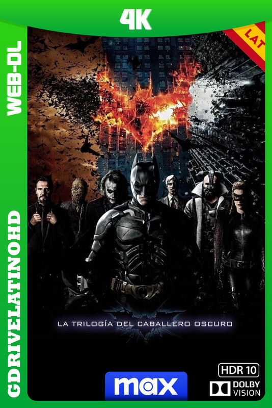 Batman: El caballero de la noche – Colección (2005-2012) WEB-DL 4K DV HDR10 Latino-Inglés-Portugués