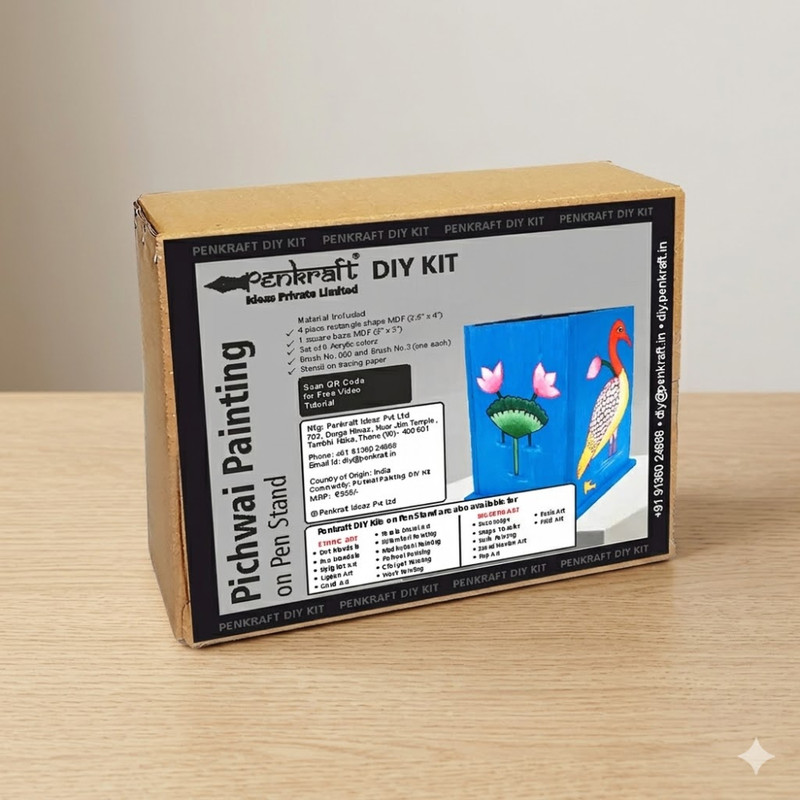 Pichwai Painting on Pen Stand DIY Kit 