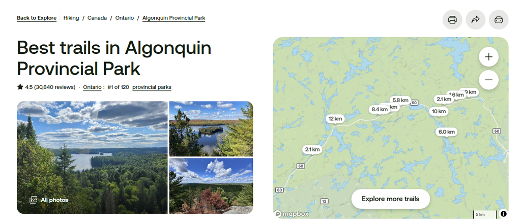 * Best trails in Algonquin Provincial * - Senderos en Algonquin Provincial Park en Ontario ✈️ Foro USA y Canadá