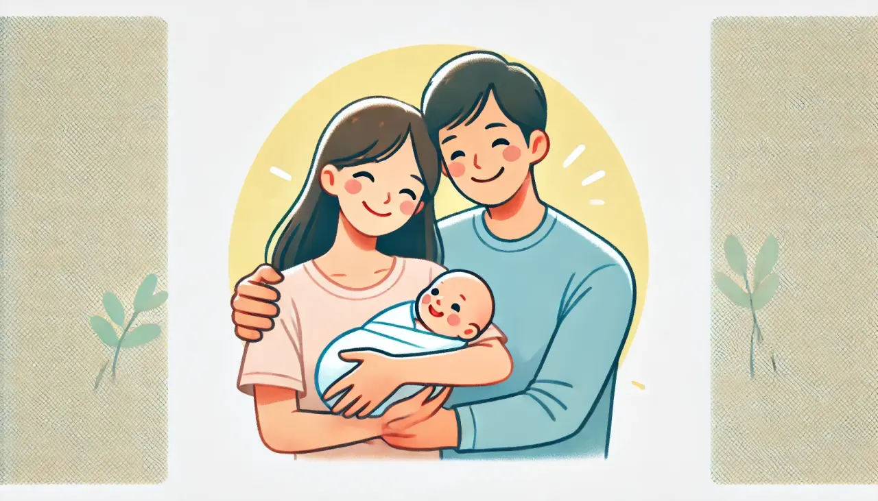 Family with newborn baby, symbolizing new beginnings after surrogacy financial scam.