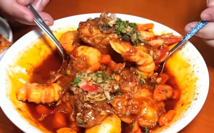 Menu saefood di Cipak Koceak MZD, Garut