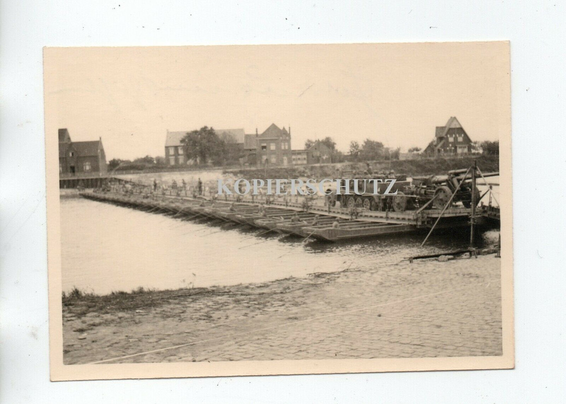 Holland Belgien Frankreich 1940 Pontonbrücke Sdkfz Geschütz