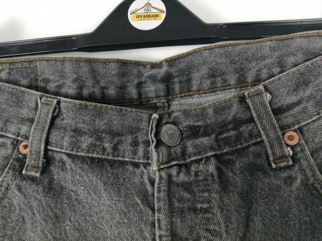 Mens Vintage LEVIS 501 Denim Jeans W34 L28 Regular Straight Leg Grey ...
