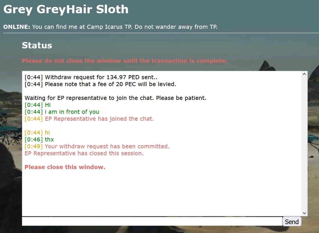 entropia univers 135Ped