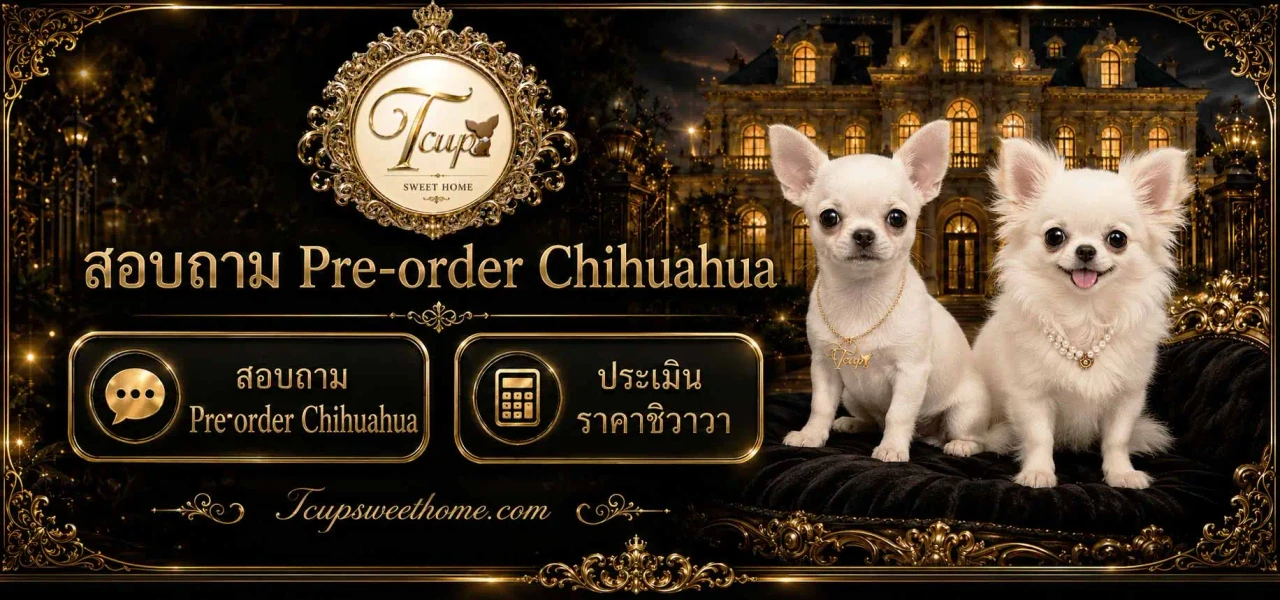 สอบถาม Pre-order Chihuahua และประเมินราคาชิวาวา