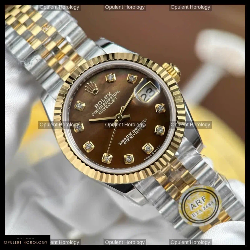 Rolex Datejust Brown Mother of Pearl Dial Automatic 31mm