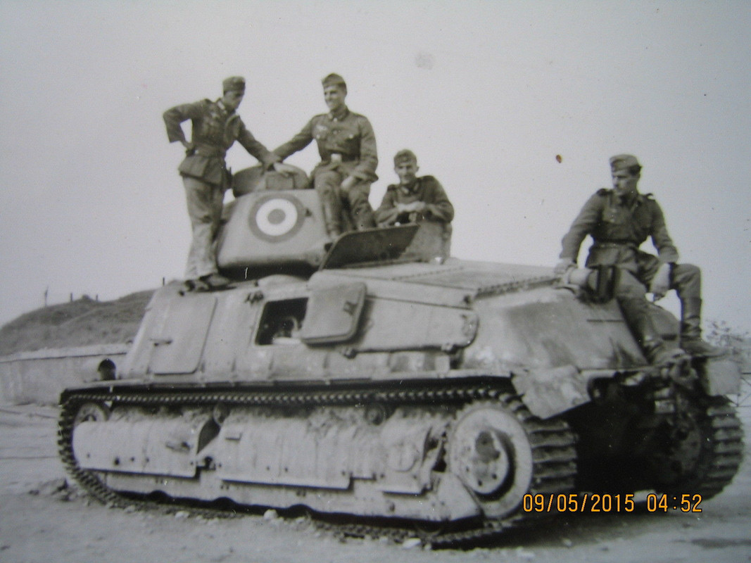 Foto französischer Panzer WK2 Original