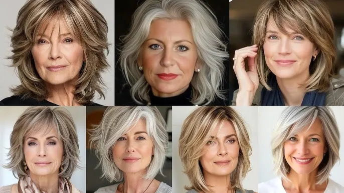 Short Bob Haircuts for Older Ladies