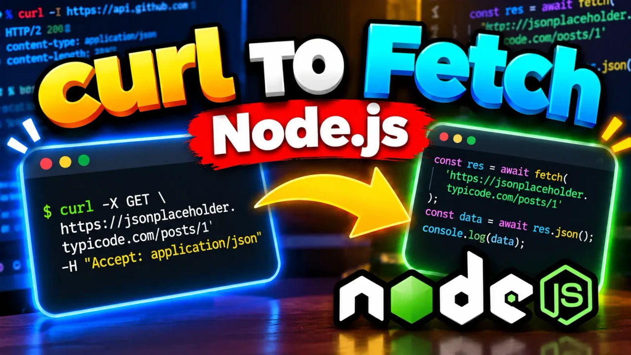Free Curl To Fetch Node.js Converter Online