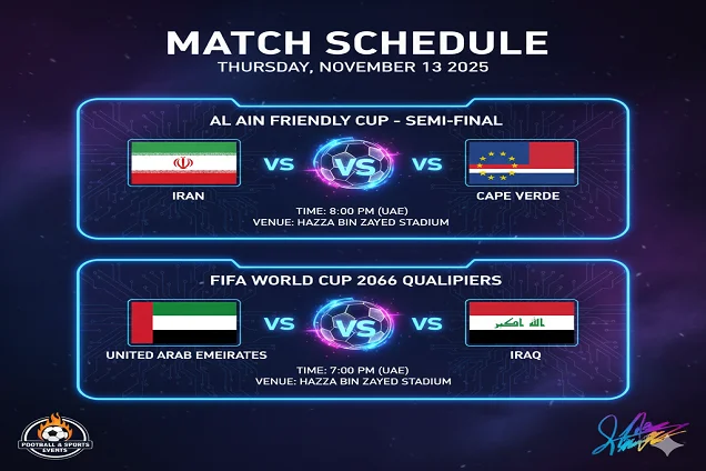جدول مباريات الخميس 13 نوفمبر 2025 – القنوات، المواعيد، والبث المباشر