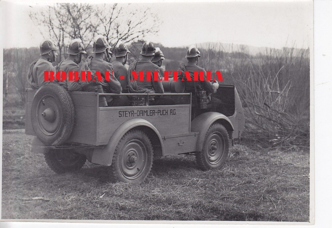 Steyr-Daimler-Puch Feuerwehr Feuerlöschpolizei Kübelwagen Mannsc