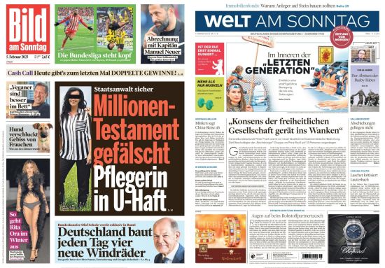 Bild und Welt am Sonntag No 06 vom 05 Februar 2023 Bild und Welt am Sonntag No 06 vom 05 Februar 2023