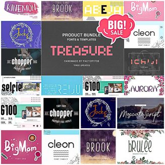 Treasure Font - Products Bundle