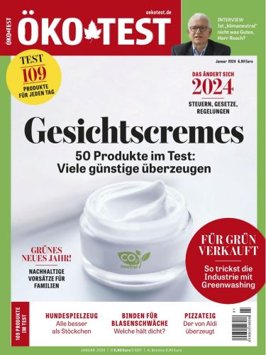 Cover: OekoTest Testmagazin Januar No 01 2024